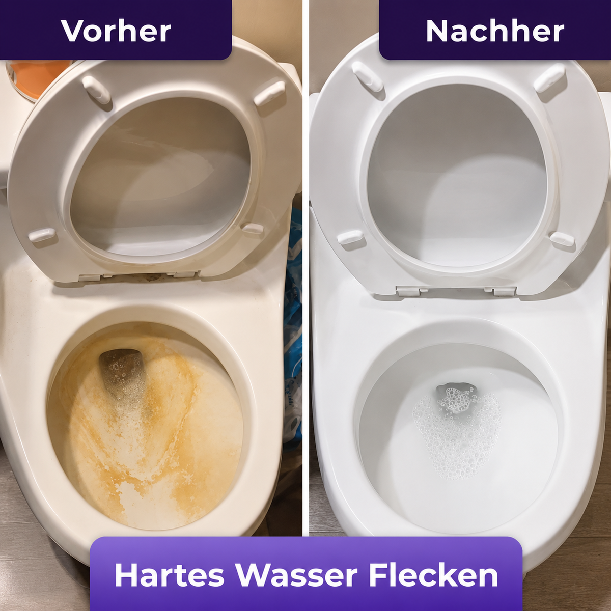 Insta-Action FoamClean Schaum für eine mühelos strahlend saubere Toilette