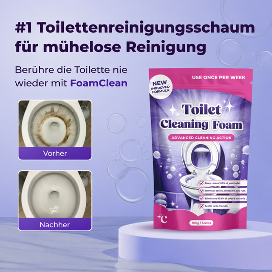 Insta-Action FoamClean Schaum für eine mühelos strahlend saubere Toilette